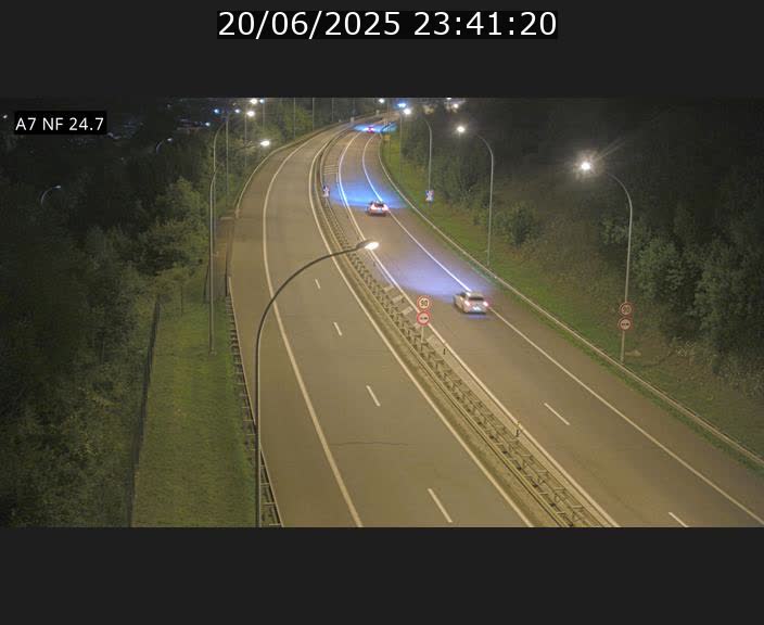 Caméra trafic Luxembourg - A7, Schieren direction Mersch
