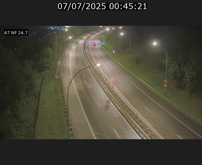 Caméra trafic Luxembourg - A7, Schieren direction Mersch