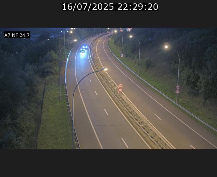 Caméra trafic Luxembourg - A7, Schieren direction Mersch