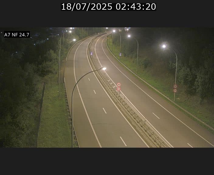 Caméra trafic Luxembourg - A7, Schieren direction Mersch