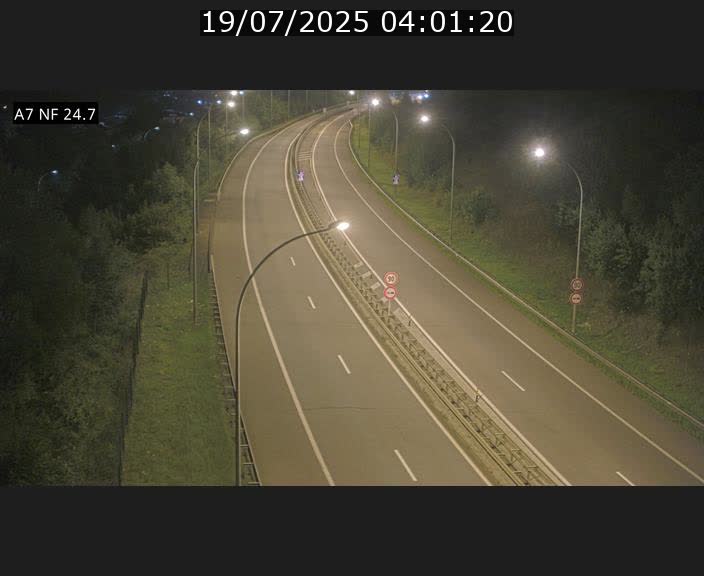 Caméra trafic Luxembourg - A7, Schieren direction Mersch