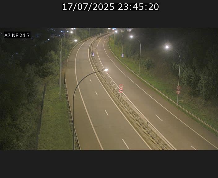 Caméra trafic Luxembourg - A7, Schieren direction Mersch