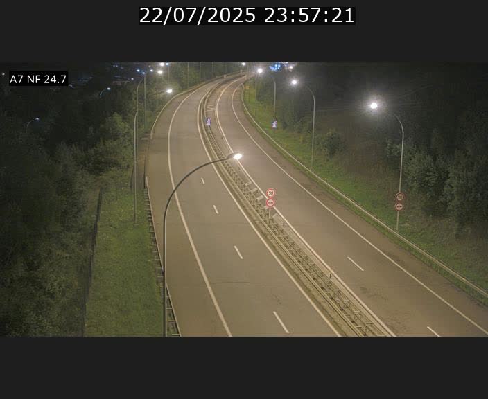 Caméra trafic Luxembourg - A7, Schieren direction Mersch