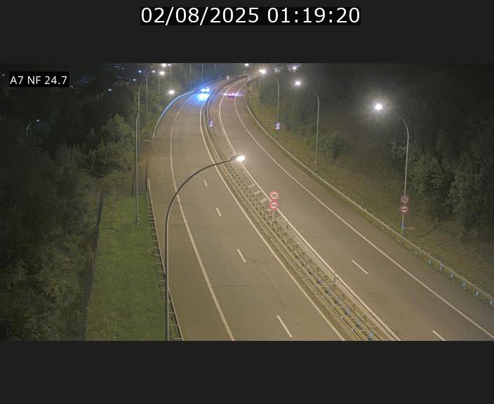 Caméra trafic Luxembourg - A7, Schieren direction Mersch