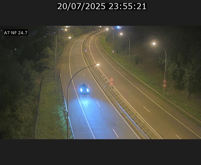 Caméra trafic Luxembourg - A7, Schieren direction Mersch