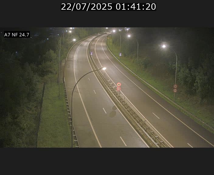 Caméra trafic Luxembourg - A7, Schieren direction Mersch
