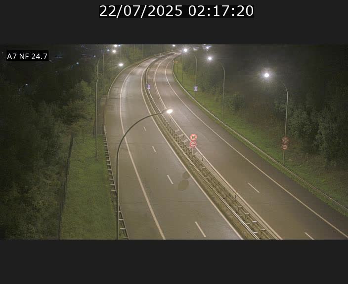 Caméra trafic Luxembourg - A7, Schieren direction Mersch