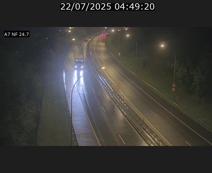 Caméra trafic Luxembourg - A7, Schieren direction Mersch