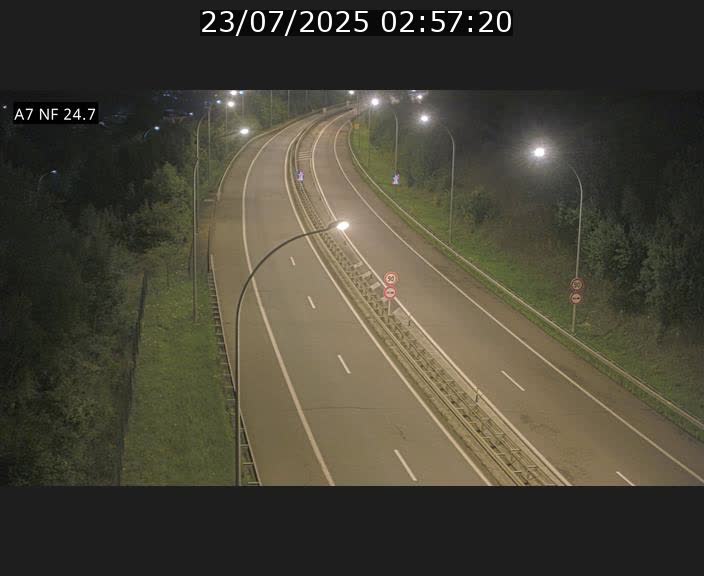 Caméra trafic Luxembourg - A7, Schieren direction Mersch