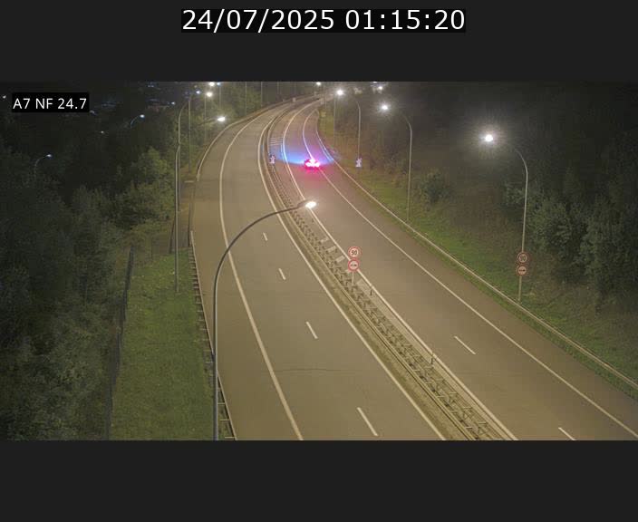 Caméra trafic Luxembourg - A7, Schieren direction Mersch