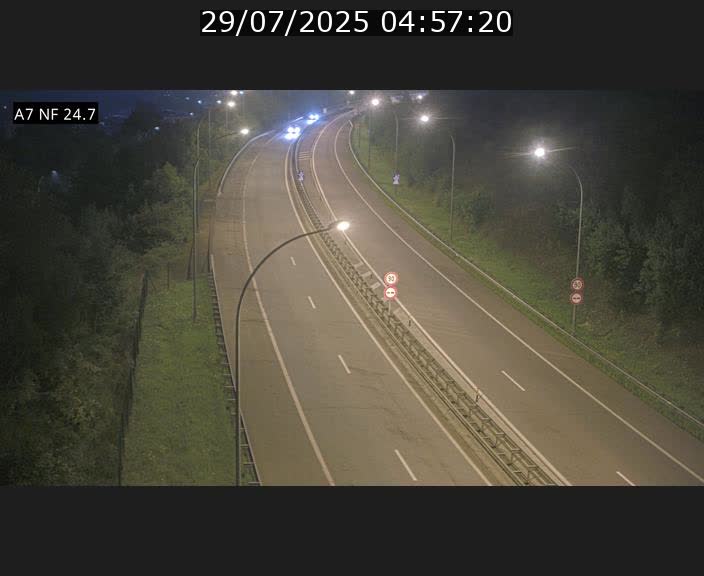 Caméra trafic Luxembourg - A7, Schieren direction Mersch
