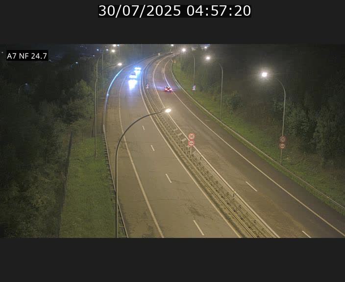 Caméra trafic Luxembourg - A7, Schieren direction Mersch