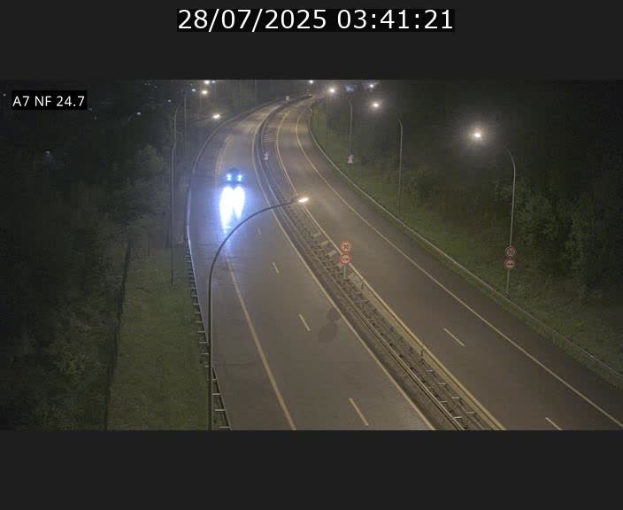 Caméra trafic Luxembourg - A7, Schieren direction Mersch