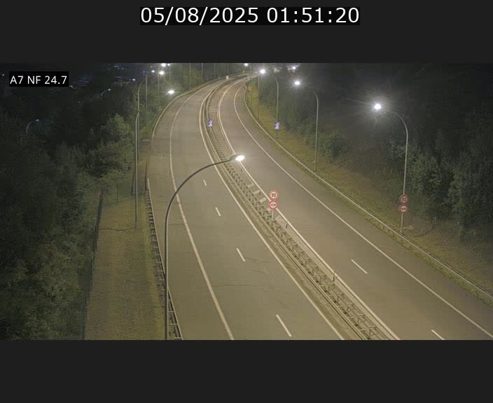 Caméra trafic Luxembourg - A7, Schieren direction Mersch