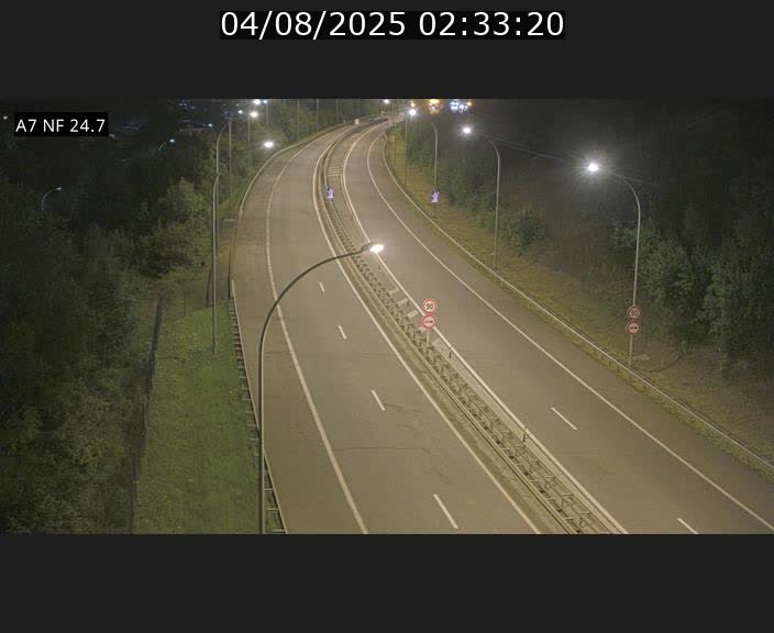 Caméra trafic Luxembourg - A7, Schieren direction Mersch