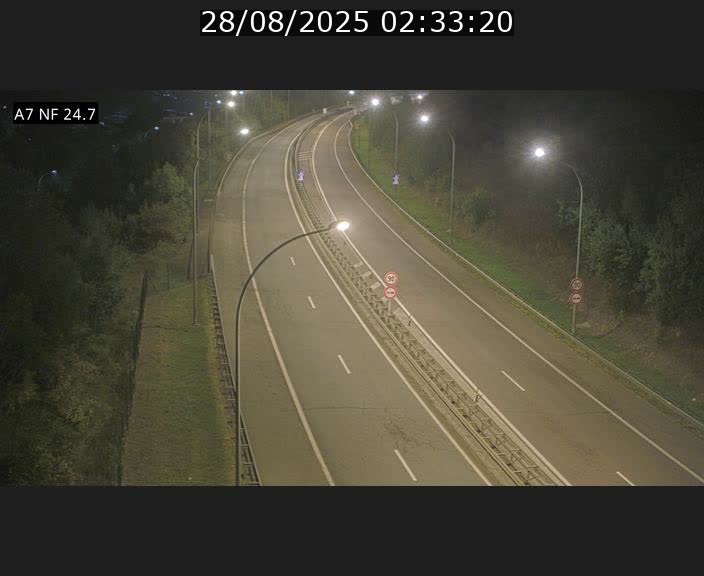 Caméra trafic Luxembourg - A7, Schieren direction Mersch