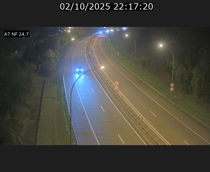 Caméra trafic Luxembourg - A7, Schieren direction Mersch