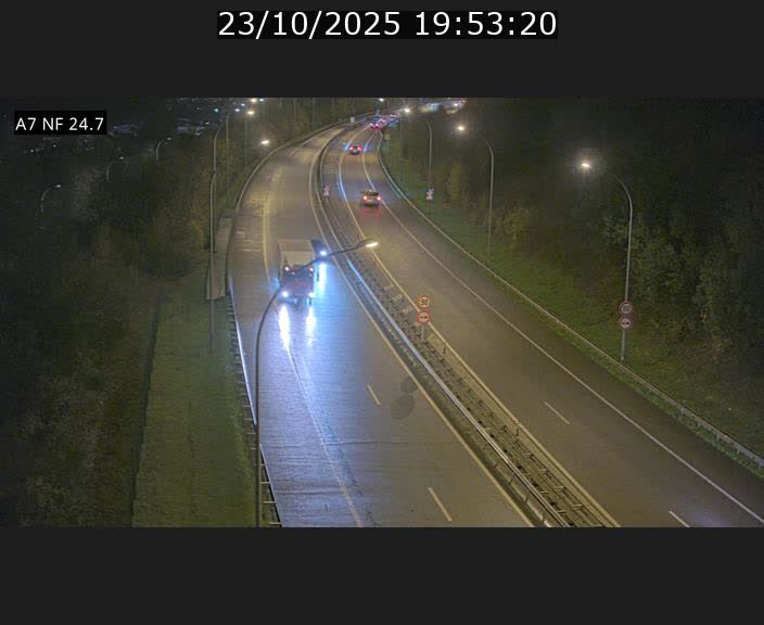 Caméra trafic Luxembourg - A7, Schieren direction Mersch