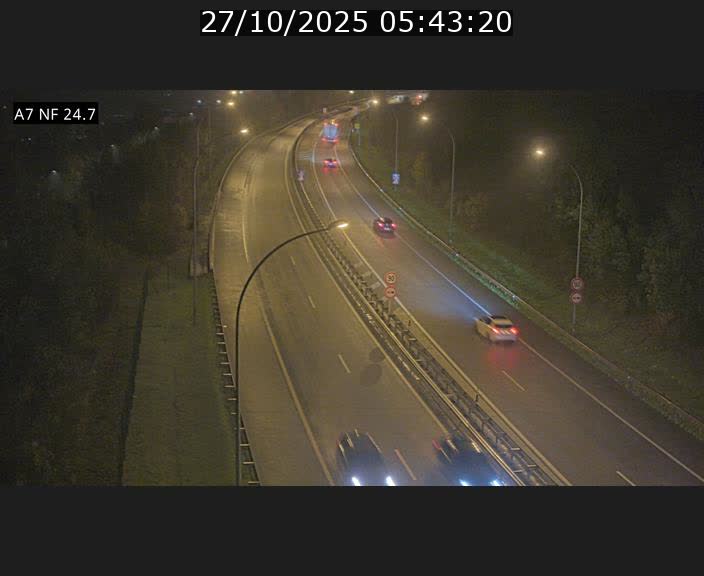 Caméra trafic Luxembourg - A7, Schieren direction Mersch