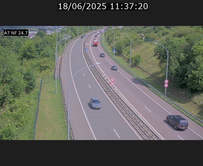 <h2>Caméra trafic Luxembourg - A7, Schieren direction Mersch</h2>