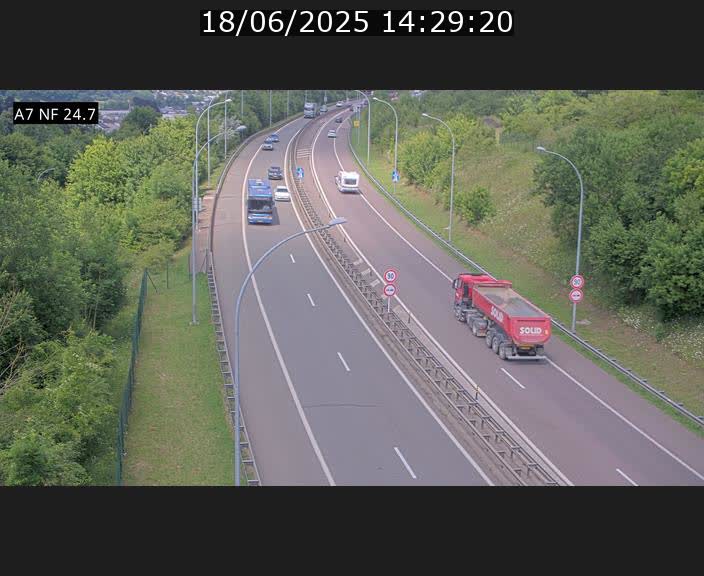 <h2>Caméra trafic Luxembourg - A7, Schieren direction Mersch</h2>