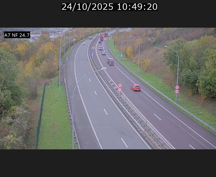 <h2>Caméra trafic Luxembourg - A7, Schieren direction Mersch</h2>