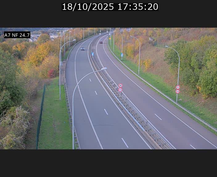 <h2>Caméra trafic Luxembourg - A7, Schieren direction Mersch</h2>
