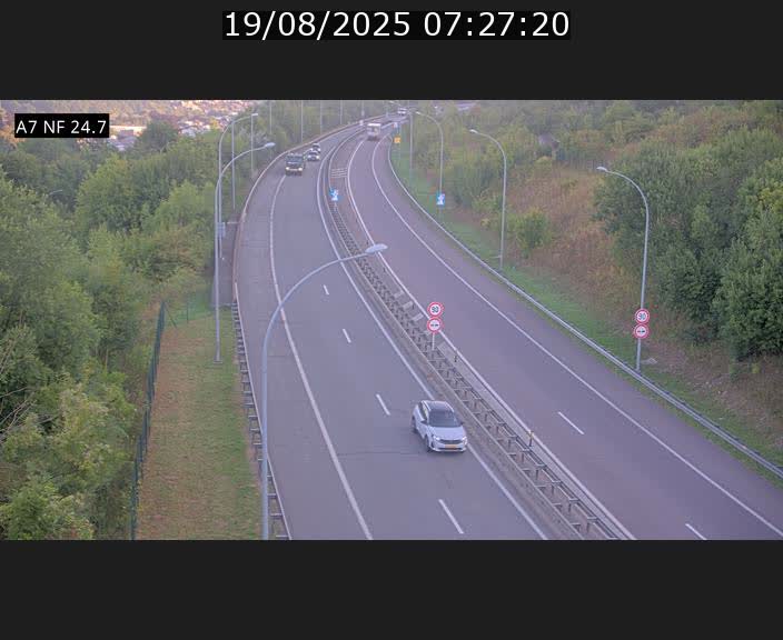 <h2>Caméra trafic Luxembourg - A7, Schieren direction Mersch</h2>