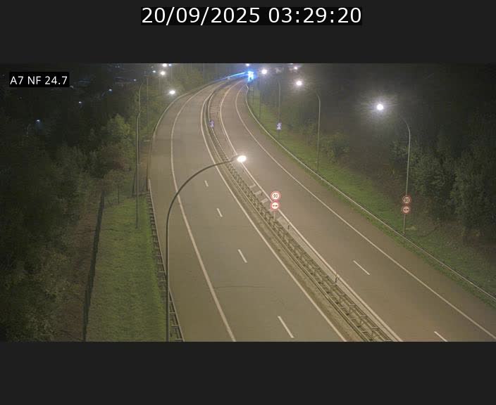 Caméra trafic Luxembourg - A7, Schieren direction Mersch