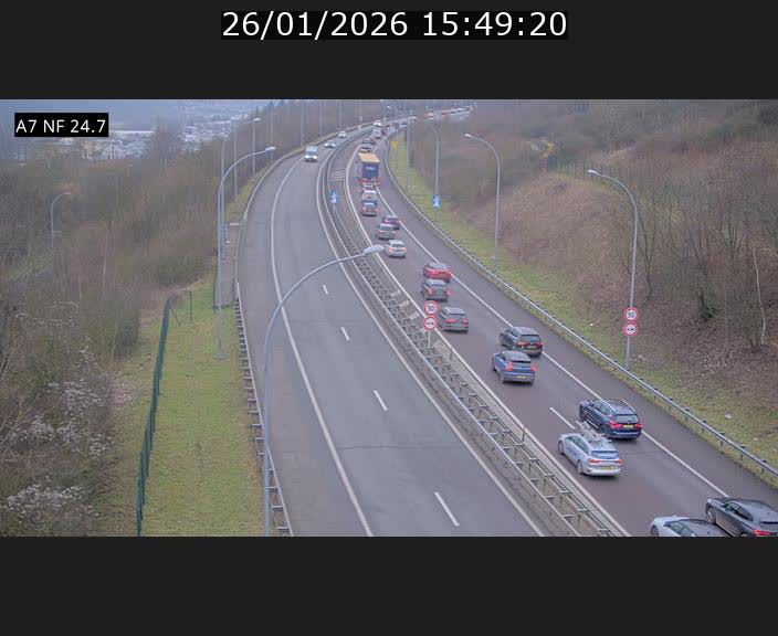 <h2>Caméra trafic Luxembourg - A7, Schieren direction Mersch</h2>
