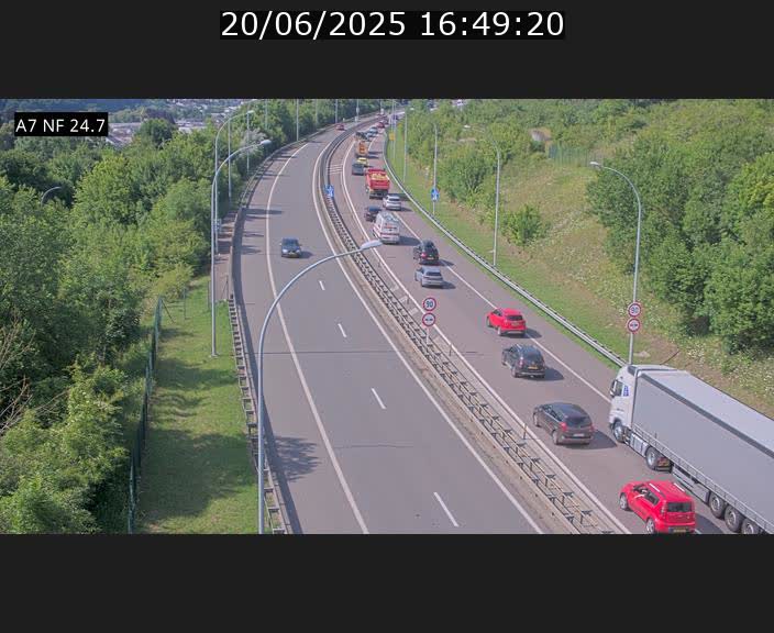 <h2>Caméra trafic Luxembourg - A7, Schieren direction Mersch</h2>