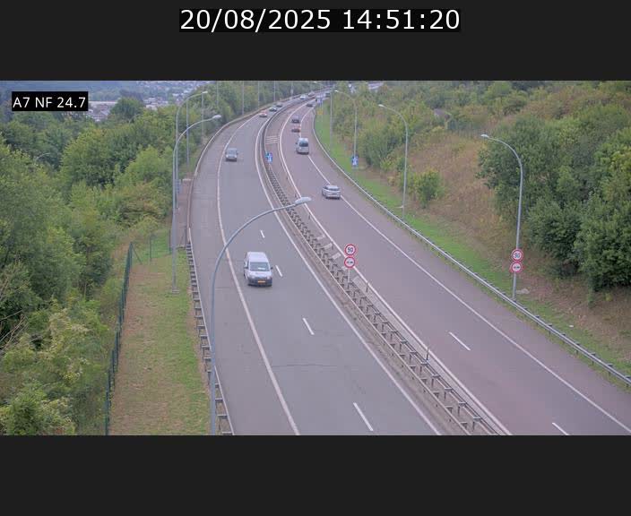 <h2>Caméra trafic Luxembourg - A7, Schieren direction Mersch</h2>