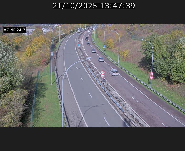 <h2>Caméra trafic Luxembourg - A7, Schieren direction Mersch</h2>