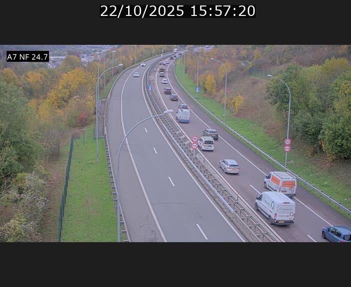 <h2>Caméra trafic Luxembourg - A7, Schieren direction Mersch</h2>