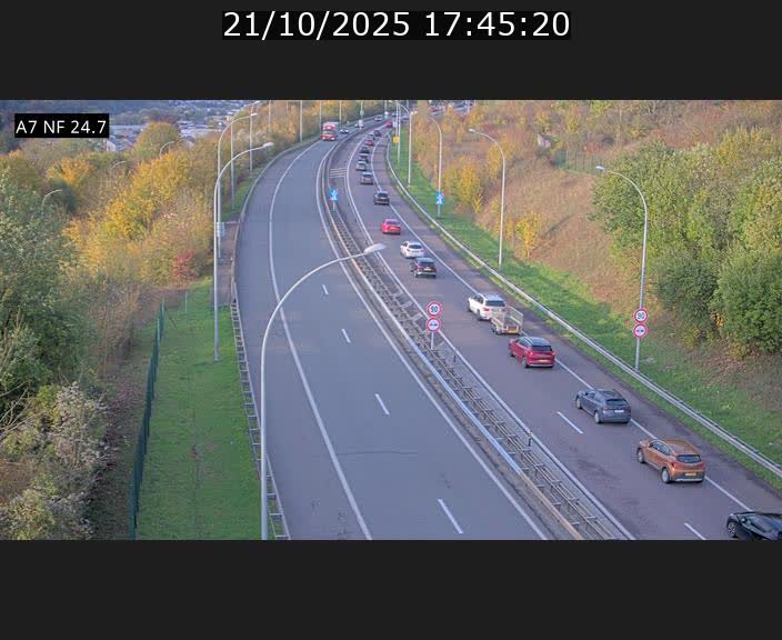 <h2>Caméra trafic Luxembourg - A7, Schieren direction Mersch</h2>