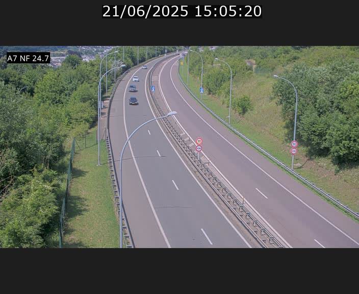 <h2>Caméra trafic Luxembourg - A7, Schieren direction Mersch</h2>