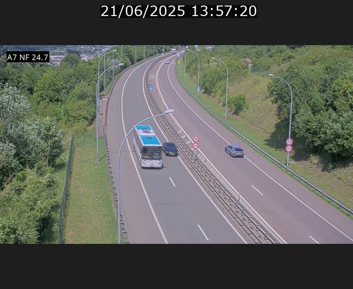 <h2>Caméra trafic Luxembourg - A7, Schieren direction Mersch</h2>
