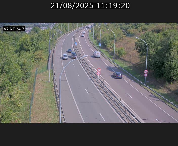 <h2>Caméra trafic Luxembourg - A7, Schieren direction Mersch</h2>