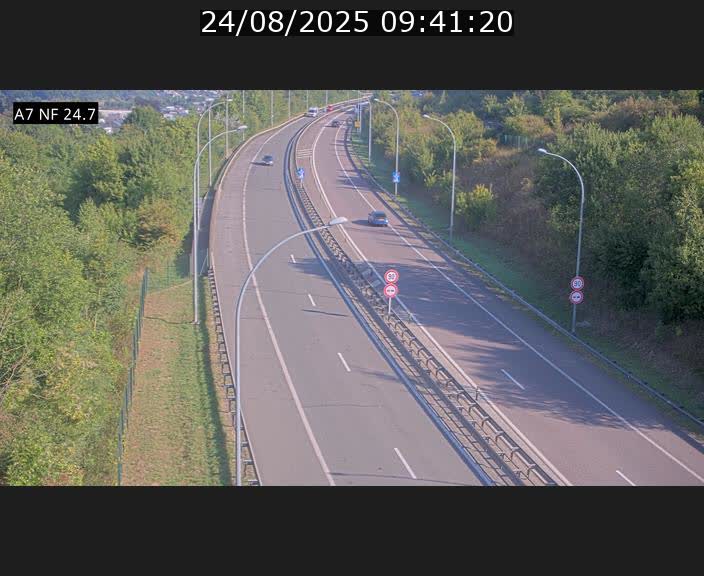 <h2>Caméra trafic Luxembourg - A7, Schieren direction Mersch</h2>