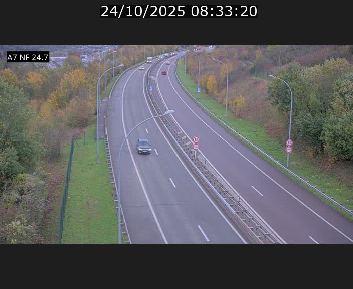 <h2>Caméra trafic Luxembourg - A7, Schieren direction Mersch</h2>
