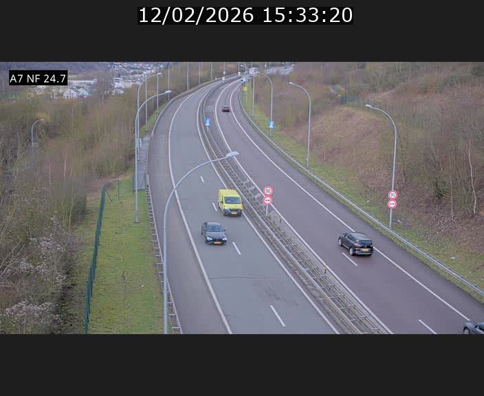 <h2>Caméra trafic Luxembourg - A7, Schieren direction Mersch</h2>