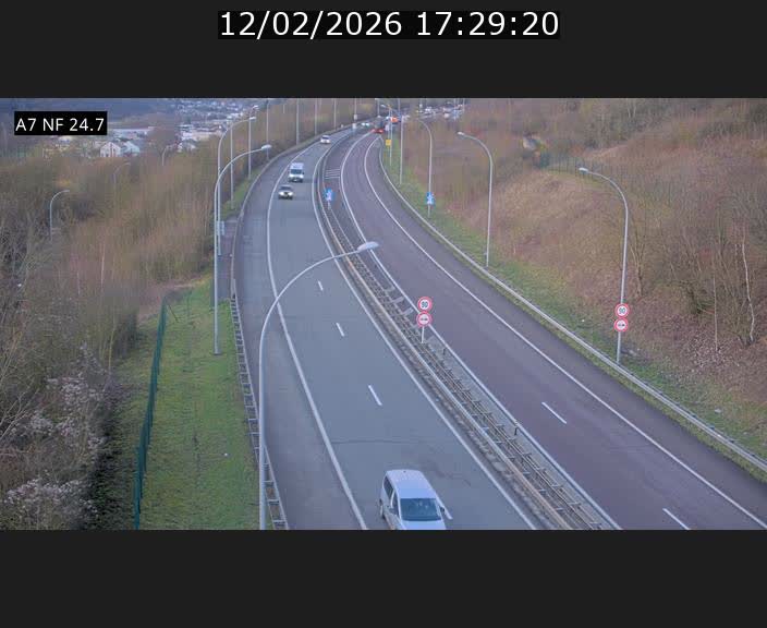 <h2>Caméra trafic Luxembourg - A7, Schieren direction Mersch</h2>