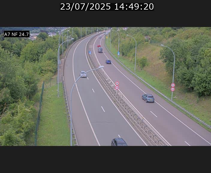 <h2>Caméra trafic Luxembourg - A7, Schieren direction Mersch</h2>