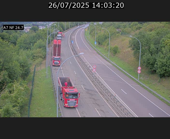 <h2>Caméra trafic Luxembourg - A7, Schieren direction Mersch</h2>