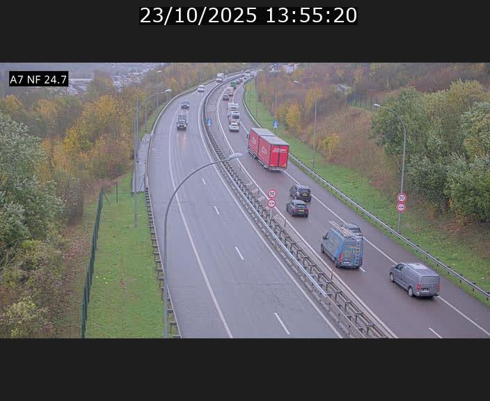 <h2>Caméra trafic Luxembourg - A7, Schieren direction Mersch</h2>