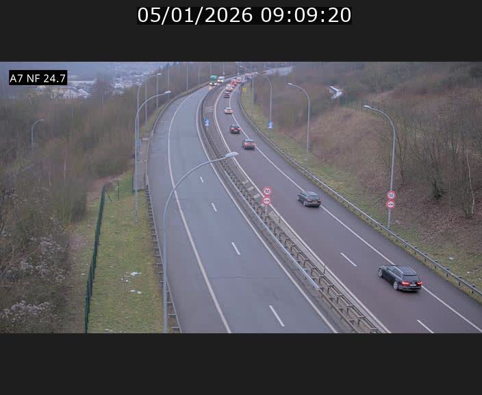 <h2>Caméra trafic Luxembourg - A7, Schieren direction Mersch</h2>