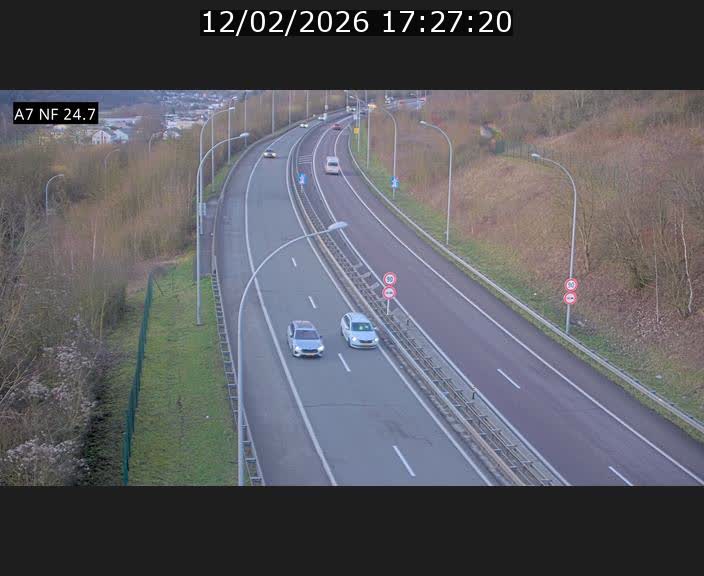 <h2>Caméra trafic Luxembourg - A7, Schieren direction Mersch</h2>