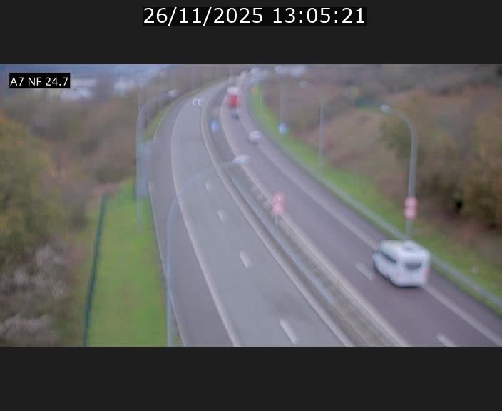 <h2>Caméra trafic Luxembourg - A7, Schieren direction Mersch</h2>