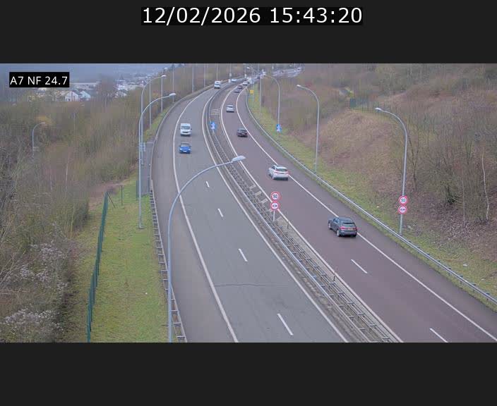 <h2>Caméra trafic Luxembourg - A7, Schieren direction Mersch</h2>