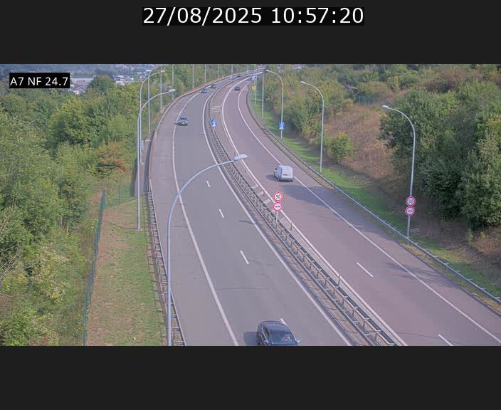 <h2>Caméra trafic Luxembourg - A7, Schieren direction Mersch</h2>